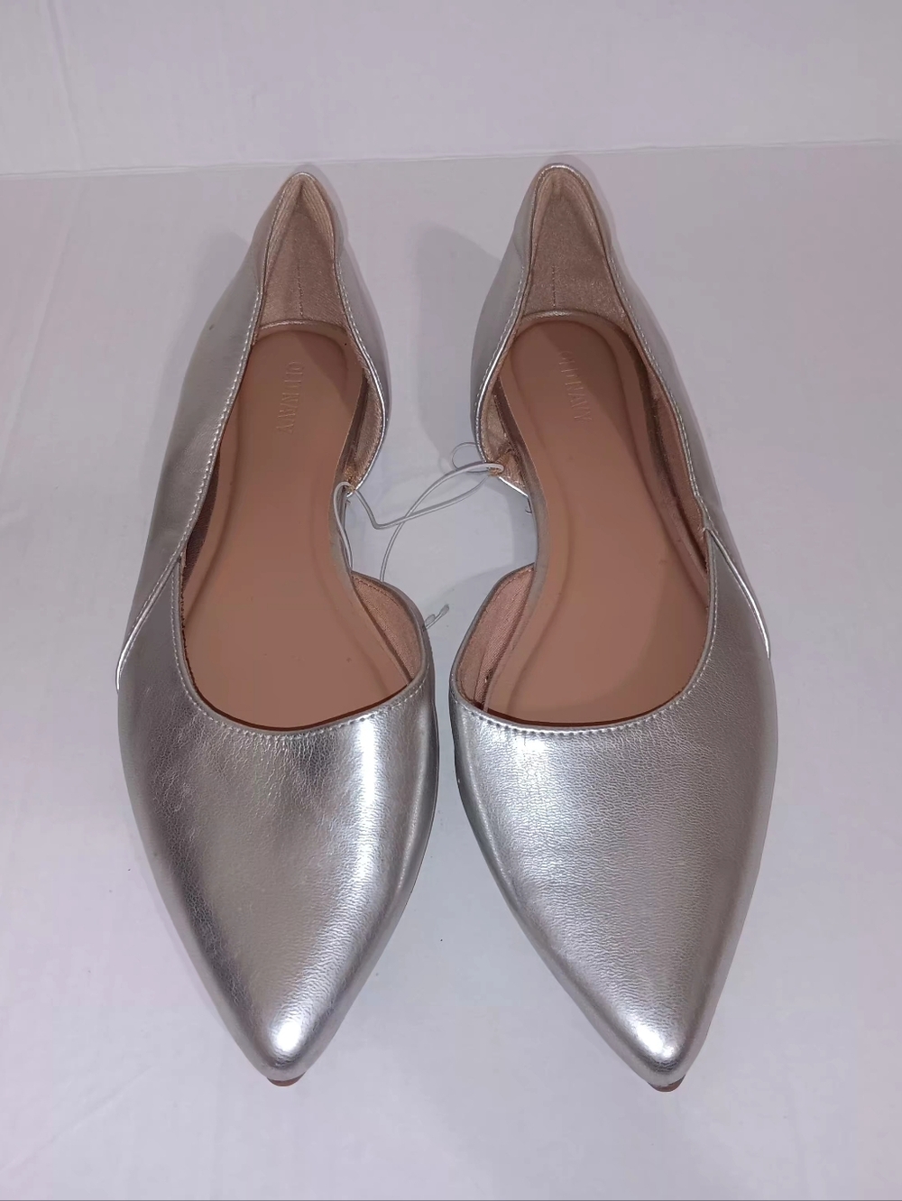 Old Navy Silver Pointed Toe Women's Flats